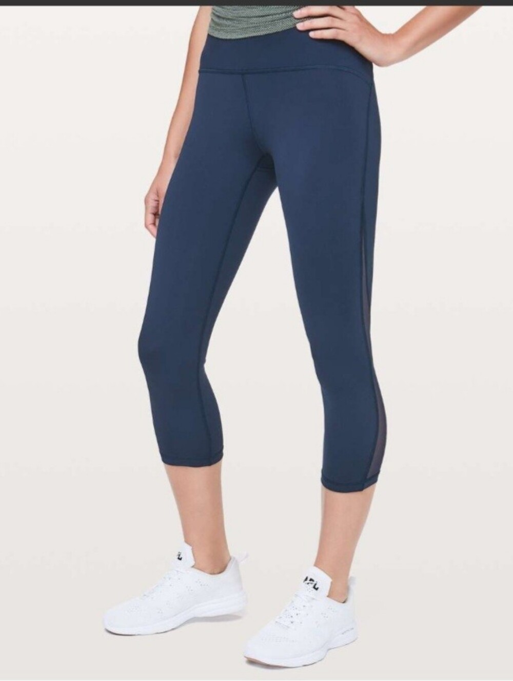 Lululemon Train Times Crop *21/True Navy Size 8